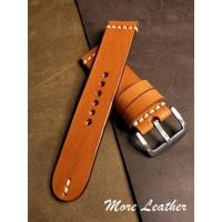 ราคา More Leather สายนาฬิกาหนังวัวแท้ หนังฟอกฝาดอิตาลีแท้สายนาฬิกาแฮนด์เมด มีขนาดตั้งแต่16mmขึ้นไป (7348104318)