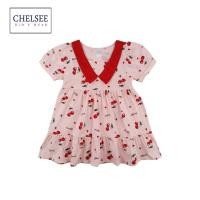 ราคา Chelsee ชุดเดรสกระโปรง เด็กผู้หญิง รุ่น 238053 ลายเชอรี่ ผ้า 100 Cotton อายุ 1 5 10 ปี เสื้อผ้าเด็ก (22093283744)