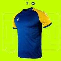 ราคา VOLT เสื้อกีฬา ออกกำลังกาย แขนสั้น สีน้ำเงิน เหลือง VECTOR PRO 001 FOOTBALL BLUE YELLOW เสื้อยืด (22249266294)