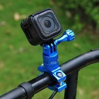 ราคา For Gopro Mount Aluminum Rotatable Bicycle Bike Holder Handlebar Adapter Bracket For Gopro Hero 5 4 3 2 1 for Xiaomi yi Camera (6694078465)
