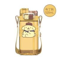 ราคา Sanrio ขวดน้ํา ถ้วยปากคู่ น่ารักถ้วยสี่เหลี่ยม Kuromi พลาสติก water bottle (22803677294)