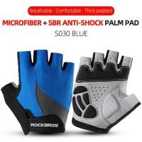 ราคา ROCKBROS ถุงมือปั่นจักรยานสำหรับผู้ชาย กันลื่น ระบายอากาศ ถุงมือ MTB กันกระแทก จักรยานถนน ถุงมือครึ่งนิ้ว อุปกรณ์ปั่นจักรยาน (13993557253)