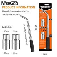 ราคา MeeGoo ประแจขันล้อ 17 บล็อกถอดล้อรถ บล็อคขันล้อ บล็อคตัวแอล ประแจขันล้อ สามารถยืดได้ พร้อมลูกบล็อก 17 19 21 23 (22964757220)