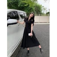 ราคา แฟชั่นขนาดใหญ่เสื้อโปโลผู้หญิงแขนสั้นฤดูร้อนตุ๊กตาเอวSlimming A Lineกระโปรงซิปเสื้อผ้าทํางาน (22402136293)