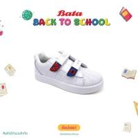 ราคา Bata บาจา รองเท้านักเรียนกีฬาพละ สปอร์ต ถูกระเบียบ ลายMarvel สำหรับเด็กผู้ชาย สีขาว รหัส 3411821 (22924851780)