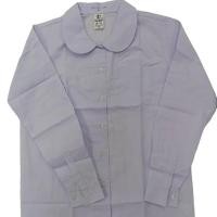 ราคา ตราสมอ เสื้อนักเรียนหญิง เสื้อคอบัวกลมแขนยาว เอวปล่อย ไซน์36 52 (21462651726)