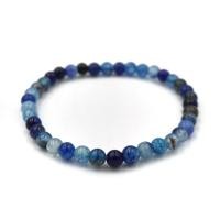 ราคา AGATE หินอาเกต โมรา สีฟ้า เลือกขนาดเม็ดหินได้ สร้อยข้อมือหินแท้ by siamonlineshop (12509161767)