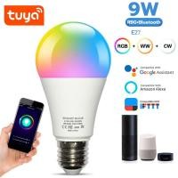 ราคา หลอดไฟ LED อัจฉริยะ15W WiFi E27 LED rgbcw หลอดไฟอัจฉริยะควบคุมด้วยเสียงผ่าน Google Home Tuya Smart Life APP Alexa RGB โคมไฟ110 220V (22273201507)