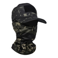 ราคา TWiyo หมวกลายพรางหมวกกันแดดปีกแบนราบหมวกเบสบอลลายทหารผู้ชาย Balaclava กลางแจ้งปีนเขาหมวกอัลไพน์ไหมพรมลายพรางคลุมศีรษะ Seluruh Wajah (18478091087)