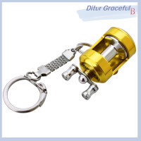 ราคา Ditur รอกตกปลาอัลลอย1ชิ้นจี้กลองพวงกุญแจกลางแจ้งตกปลาจัดการล้อกุญแจ (22748925857)