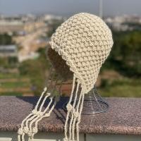 ราคา หมวกคลุมหัวให้ความอบอุ่นเพิ่มความหนาแต่งพู่ลูกบอลแฟชั่นแฮนด์เมดใส่ช่วงฤดูหนาวสำหรับผู้หญิงหมวกถักไหมพรมมีฮู้ดปิดหูแฟชั่น (21099873113)