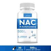 ราคา NAC Capsules N Acetylcysteine 500mg รองรับสุขภาพระบบทางเดินหายใจและการทำงานของระบบภูมิคุ้มกัน ส่งเสริมตับและไตดีท็อกซ์ 30 60 120 แคปซูล (22785982784)