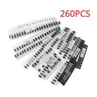 ราคา 70pcs 90pcs 200pcs 260pcs SMD Diode Kit Switching Diode Schottky Diode Rectifier Diode Assorted Kit 1N4001 1N4004 1N4007 M1 M2 M4 M7 S2M RS1M US1M ES1D SS14 SS110 SS34 LL4148 (21993893222)