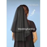 ราคา เวลเจ้าสาสาว ผ้าคลุมผมเจ้าสาว สีดำ (22935449581)