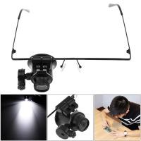 ราคา หัวแว่นขยาย20X แว่นขยายเลนส์เดี่ยวแบบปรับได้พร้อมไฟ LED สำหรับการซ่อมแซมเครื่องใช้ไฟฟ้านาฬิกา (19479485804)