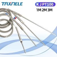 ราคา 400 800 degree RTD K J PT100 50mm 150mm 100mm 200mm Oven Temperature Sensor M5 Probe Thermal Thermocouple Industrial Sensor (16830696931)