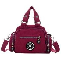 ราคา koreafashionshop KR1207 กระเป๋าสะพายข้างใบเล็กน่ารักช่องเยอะถือได้ผ้าไนล่อนLOGOLENIRA (22965519313)