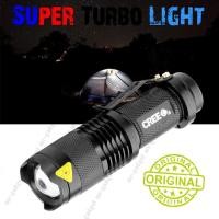 ราคา ไฟฉาย ไฟฉายเดินป่า พกพา หลอดแรงสูงพิเศษ Super Turbo Light CREE Q5 Black 1 ชิ้น (121888593)