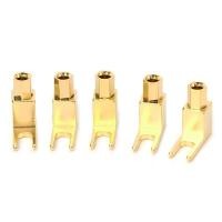ราคา 5PCS Banana to Spade Adapter Plugs Y ประเภทลำโพงตัวเชื่อมต่อสายเคเบิล Banana (9530262671)