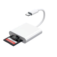 ราคา OTG IP to SD TF card เครื่องอ่านบัตร เครื่องอ่านกล้องการ์ดTF card readerเครื่องอ่านการ์ดiPhone to SD TF2in1อะแดปเตอร์A103 (20742135786)