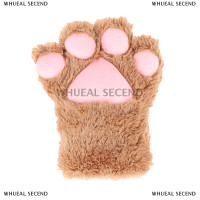 ราคา WHUEAL2 น่ารักหมีแมวอุ้งเท้าถุงมือปุยตุ๊กตาการ์ตูนสัตว์อะนิเมะ Lolita COSPLAY mitten (22620155573)