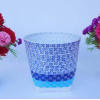 ราคา ตระกร้าสานตระกร้าสานพลาสติก ตระกร้าใส่ผ้าตระกร้าใส่ของ กลางถังเงินถังทอง ปากกลม ก้นตระกร้า กว้าง15 ยาว 16 ปากตระกร้า กว้าง22 ยาว24 สูง 24 (17580138051)