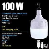 ราคา หลอดไฟ LED แสงสีขาว แสงที่อบอุ่น ชาร์จได้ พกพา 220V 100W 300W 500W หลอดไฟประหยัด หลอดไฟบ้าน (22892676077)