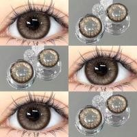 ราคา คอนแทคเลนส์สีขนาดเส้นผ่านศูนย์กลาง 14 2 มม ต่อปีคอนแทคเลนส์รายเดือนคอนแทคเลนส์ คอนแทคเลนส์ Thai Tea Grey Black กรองแสงขนาดมินิ 1คู่ 14 5mm (22006588807)