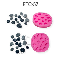 ราคา รวมแม่พิมพ์ซิลิโคนก้อน หิน หินแม่น้ำ หินกรวด หินภูเขา ตกแต่งขนม (22979386619)