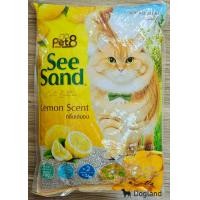 ราคา pet8 See sand ซีแซนด์ ทรายแมวอนามัย ขนาด 10 ลิตร และ ขนาด 5 ลิตร พร้อมส่ง (21425922041)