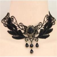 ราคา L20 สร้อยคอลูกไม้ choker ลูกไม้โลลิต้าโกธิคแม่มด โชกเกอร์คอประดับกุหลาบ (22105280510)
