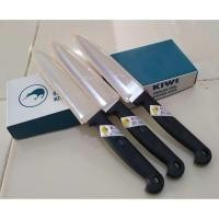 ราคา มีดหั่นปลายแหลม ด้ามดำ มีดKiwi ตรากีวี มีดกีวี 195 มีดทำครัว ต่อชิ้น (22636680333)