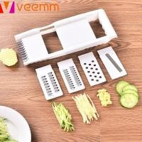 ราคา เครื่องหั่นอุปกรณ์หั่นผักแบบปรับได้5 In 1เครื่องขูดผัก ผลไม้หั่นเครื่องหั่นหัวหอมที่ขุดแครอทอเนกประสงค์ (22626337884)