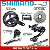 ราคา Shimano Ultegra R8000 Groupset 2X11 R8000จักรยานเสือหมอบความเร็วจานหน้า Derailleur สายพาน HG701ด้านหลังพร้อมชุด BBR60จักรยาน (14402303407)