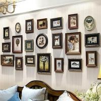 ราคา กรอบรูปติดผนังสไตล์อเมริกันกรอบรูปตกแต่งผนังตกแต่งบ้านกรอบรูปไม้เนื้อแข็งวินเทจของขวัญแต่งงาน (21971054476)