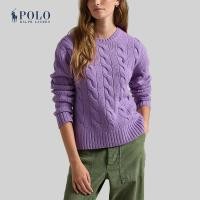 ราคา Polo Ralph Lauren เสื้อสเวตเตอร์ผู้หญิง Classic Fit Cable Wool Cashmere Sweater รุ่น WMPOSWENC021017 สีม่วง (22732875412)