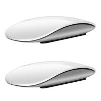 ราคา 2X Bluetooth Wireless Magic Mouse Silent Rechargeable Computer Mouse Slim Ergonomic PC Mice for Apple Macbook White (14838853863)