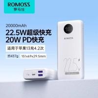 ราคา Romoss 20000mAh เครื่องชาร์จแบบพกพาความจุสูงแบบ Dual Direction Fast Charge เข้ากันได้กับ Xiaomi Huawei Apple Mobile Power (22812377821)