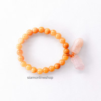 ราคา PIXIU หยกสีน้ำผึ้ง ประดับปี่เซ๊ยะคู่ หยกพม่าแท้ เลือกขนาดเม็ดหินได้ 8 10 มม ปี่เซ๊ยะหยก by siamonlineshop (20811504249)