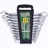 ราคา ประแจปากตาย ประแจแหวนข้าง 8 24mm 12 10 piece combination wrench set 8 to 19mm dual purpose wrench set (22999453243)