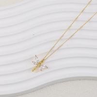 ราคา สร้อยคอพร้อมจี้ดีไซน์3D แมลงปอและต่างหูเม็ดกลม KS (19722372914)