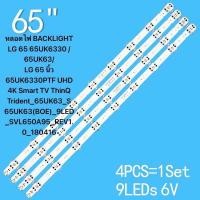ราคา หลอดไฟ BACKLIGHT LG 65 65UK6330 65UK63 LG 65 นิ้ว 65UK6330PTF UHD 4K Smart TV ThinQ Trident 65UK63 S 65UK63 BOE 9LED SVL650A95 REV1 0 180416 (22852397813)
