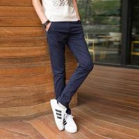 ราคา ผู้ชาย ฤดูร้อน สีเหลืองบาง กางเกงลำลอง สีเขียว สไตล์เกาหลี สลิมฟิต ข้อเท้ายาว Pure ผ้าฝ้าย ยืดได้ สีสันสดใสยาว กางเกงขายาว (16933475764)