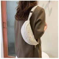 ราคา Hot Sale 氼 D35 womens waist bag straw woven ladies shoulder bags for women 2023 summer fanny pack fashion phone female chest bag (22383620382)