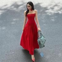 ราคา ดีไซเนอร์ สไตล์เวียดนาม สีบริสุทธิ์ ไม่มีสาย ยาว เดรส ฤดูร้อน 2024 แฟชั่น ลายดอก เซ็กซี่ เด็กผู้หญิง เดรส Dulzara กระโปรงทรงเอ (22894614992)