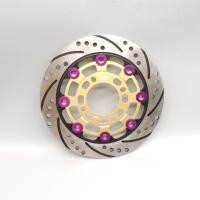 ราคา จานดิสเบรคหน้า จานดิส จานเบรคแต่ง จานแต่ง 220ม ม จานสร้างมีเนียม ทองหมุดแดง w110i w125iวาฬ Msx Pcx2017 นูโว CZi ของแต่งเวฟ ของแต่ง110 8หมุด (22907588372)