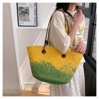 ราคา 2024 ฤดูร้อนใหม่กระเป๋าสตรีสากลความจุขนาดใหญ่กระเป๋าฟางสไตล์ญี่ปุ่นและเกาหลีใต้กระเป๋าสะพายสีเขียวสีเหลืองรายละเอียด (22260987014)