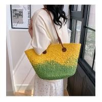 ราคา 2024 ฤดูร้อนใหม่กระเป๋าสตรีสากลความจุขนาดใหญ่กระเป๋าฟางสไตล์ญี่ปุ่นและเกาหลีใต้กระเป๋าสะพายสีเขียวสีเหลืองรายละเอียด (22260987008)
