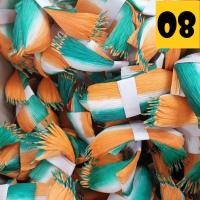 ราคา กลีบกระทงเปลือกข้าวโพด กลีบกระทง กลีบดอกบัว กระดาษคละสี 100 มัด (22865357298)