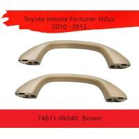 ราคา มือจับเพดาน สีน้ําตาล สีเทา สําหรับ Toyota Innova Fortuner Hilux 2010 2011 2012 2013 Gray Brown 74611 0k040 มือจับเพดาน (16474320927)